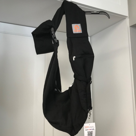 Tomkas Dog / Cat Sling Carrier Small Animal With Safety Leash Black NWT - Picture 5 of 10